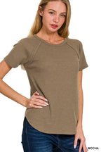 Softest BABY WAFFLE SHORT SLEEVE TOP