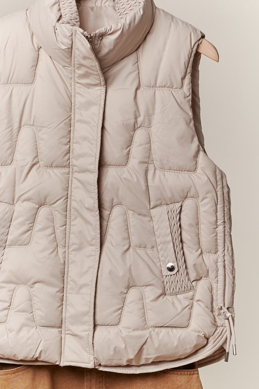 Tricia Mock Neck Puffer Vest