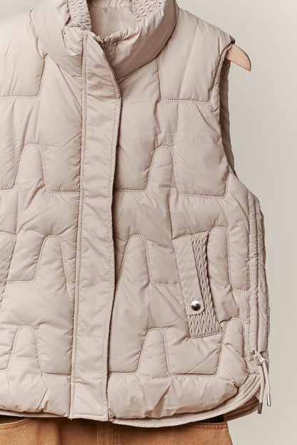 Tricia Mock Neck Puffer Vest
