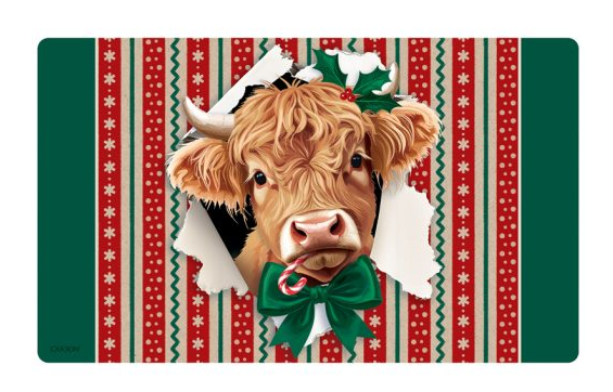 FlagTrends by Carson - "Mooey Christmas" Mat