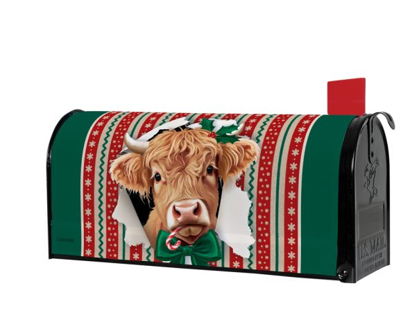 "Mooey Christmas" Mailbox Cover