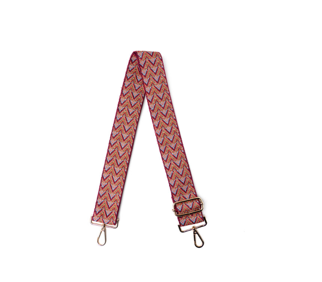 Kedzie Interchangeable Purse Strap Embroidered