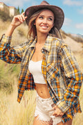 VINTAGE PLAID BLEACHED SHIRT