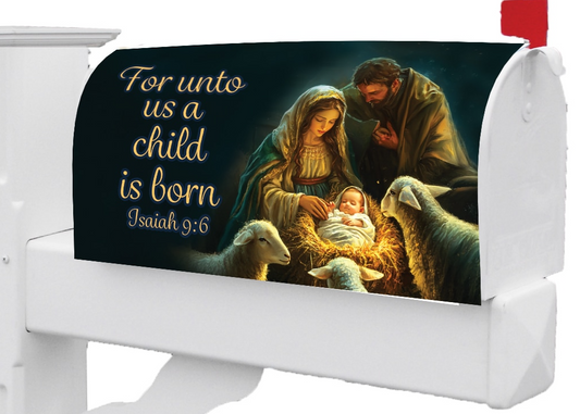Nativity-Large Mailbox Makeover