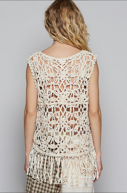 Pol Natural Sleeveless Tank One Size