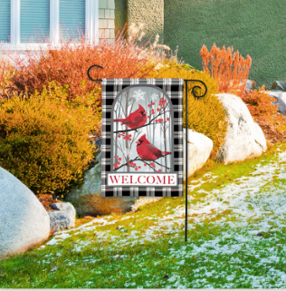 Nature Sings Cardinal Garden Flag