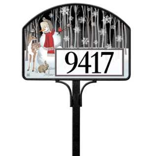 Nature Sings Snowman Yard DeSign