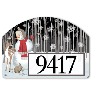 Nature Sings Snowman Yard DeSign