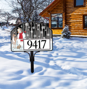 Nature Sings Snowman Yard DeSign