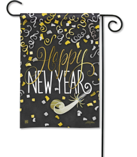 New Years Eve Garden Flag