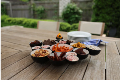 black and white bubble bowl