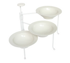 triple tier stands—round