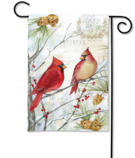 Northern Cardinals Garden Flag