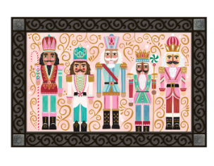 Nutcracker Collage MatMate Door Mat
