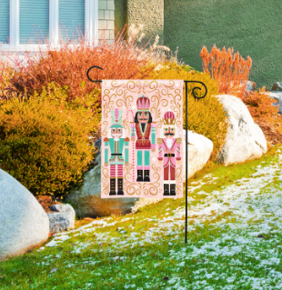 Nutcracker Collage Garden Flag