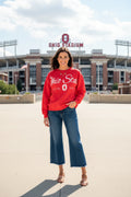 Ohio State Buckeyes Alexus Script Crew Neck Sweatshirt