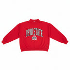 Pressbox-Ohio State Buckeyes Nelson Texture Lingo Long Sleeve Crew Neck