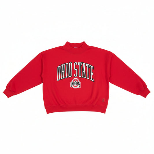 Ohio State Buckeyes Nelson Texture Lingo Long Sleeve Crew Neck