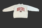 Pressbox-Ohio State Buckeyes Nelson Texture Lingo Long Sleeve Crew Neck