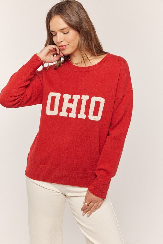 Ohio Embroidered Sweater