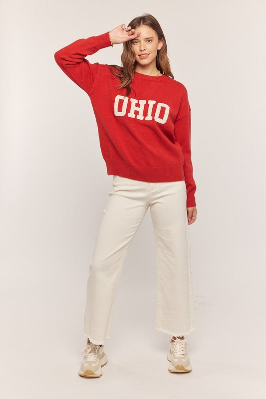 Ohio Embroidered Sweater