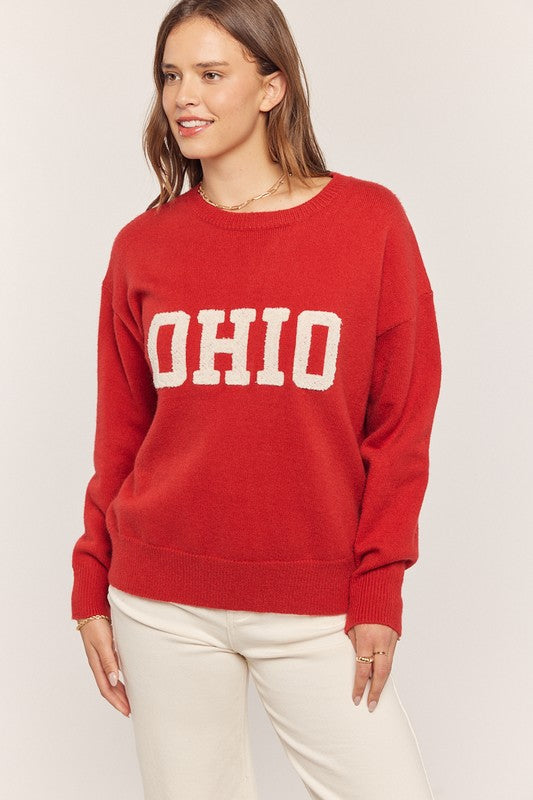 Ohio Embroidered Sweater