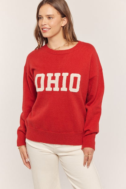 Ohio Embroidered Sweater