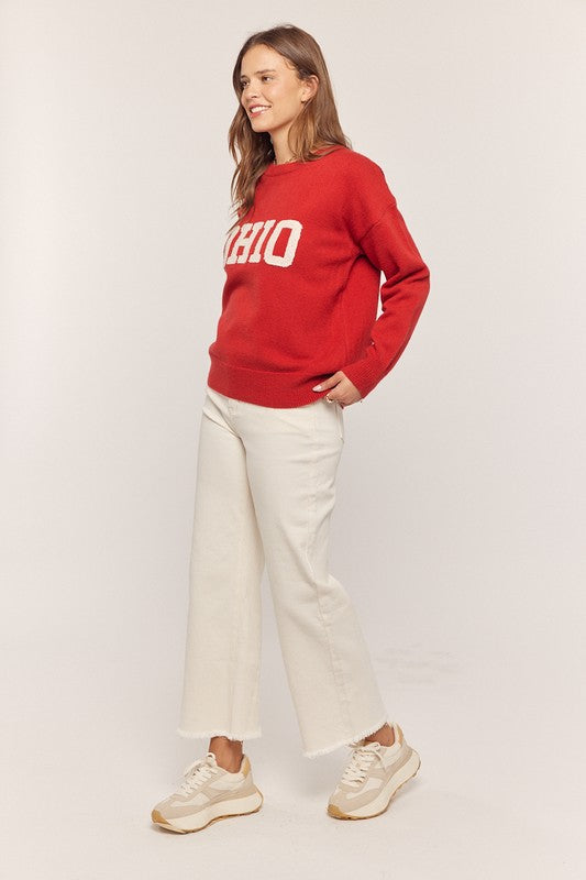 Ohio Embroidered Sweater