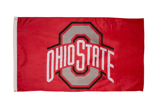 Ohio State University 3x5 Single Sided Flag