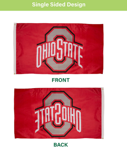 Ohio State University 3x5 Single Sided Flag