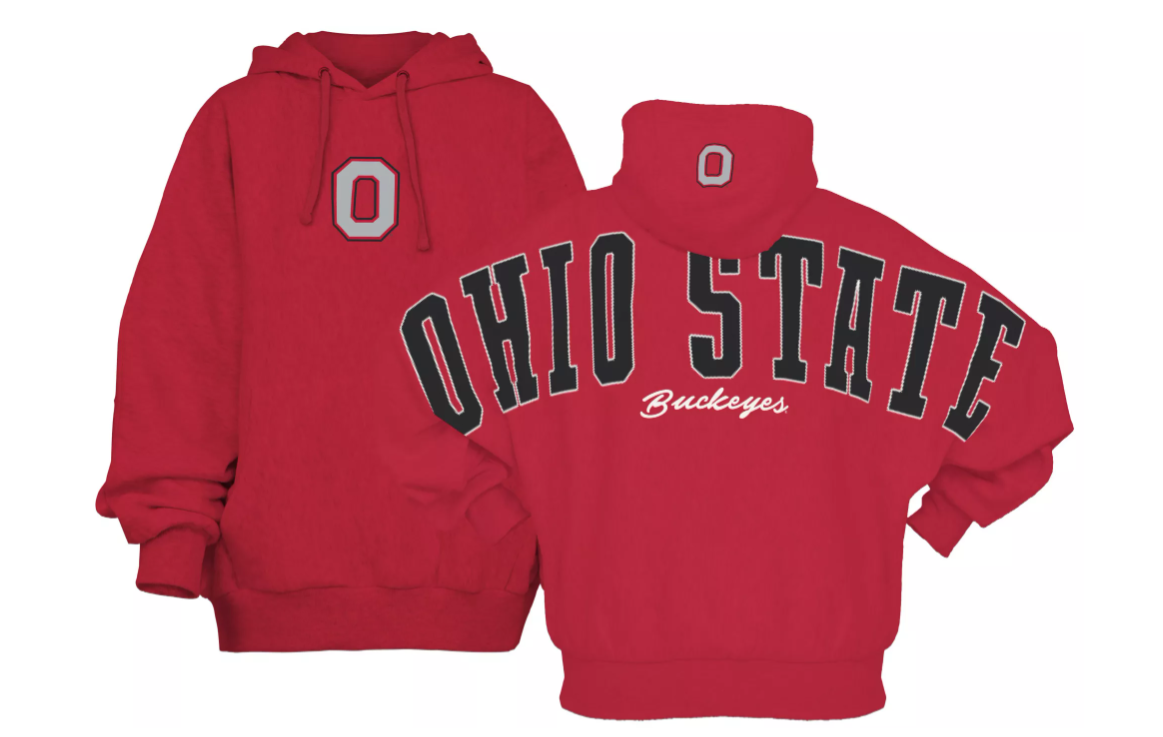 Pressbox Women's Ohio State Buckeyes Red Belvedere Hoodie