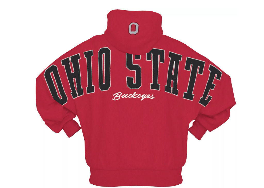 Pressbox Women's Ohio State Buckeyes Red Belvedere Hoodie