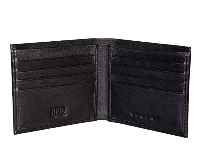 Ohio State University Black Embroidered Wallet w/ RFID Blocking