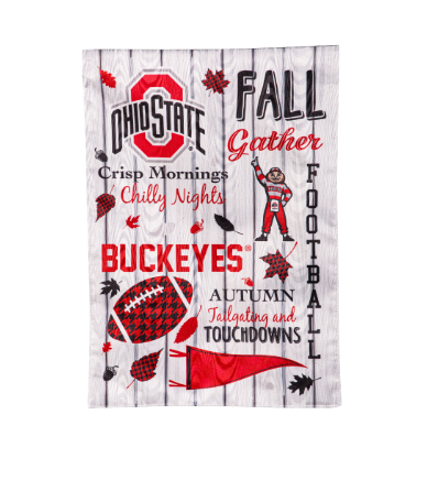 Ohio State University Suede Flag, GDN