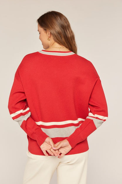 Ohio Logo V Neck Sweater