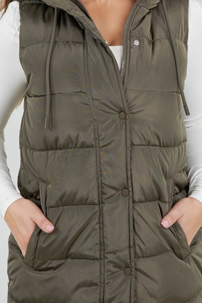 Serena Puffer Long Vest