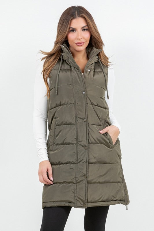 Serena Puffer Long Vest