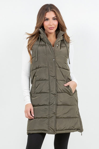 Serena Puffer Long Vest