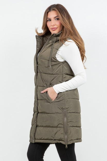 Serena Puffer Long Vest