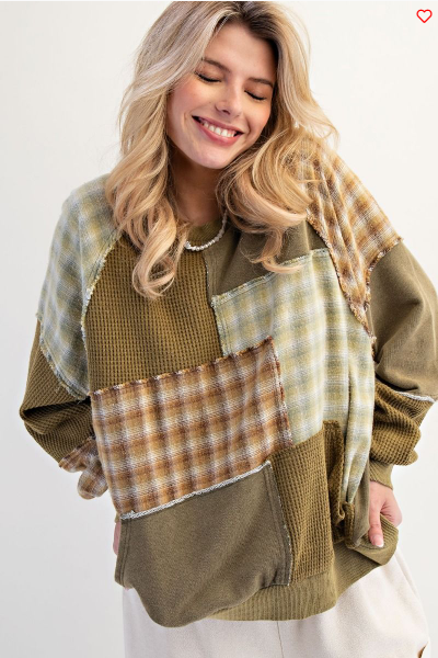 Easel PATCHWORK DESIGN WITH MIXED FABRICS