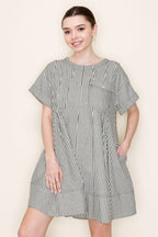 Stripe Swing Short Dress