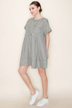 Stripe Swing Short Dress