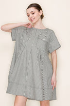 Stripe Swing Short Dress