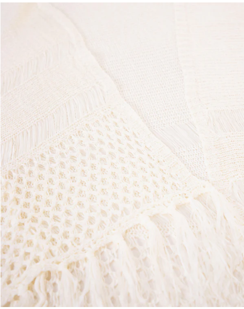 Open Knit Sheer Cardigan