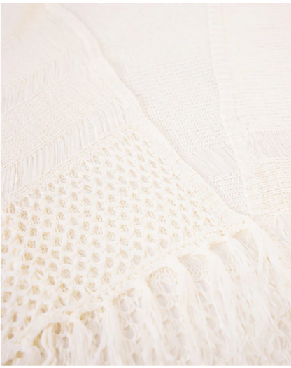 Open Knit Sheer Cardigan