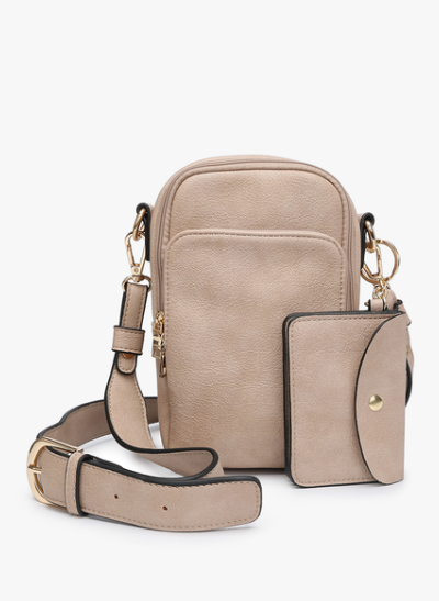 Parker Crossbody Purse Beige