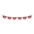 In the Breeze, LLC. - 6 Panel Patriotic Pleated Fan Bunting String