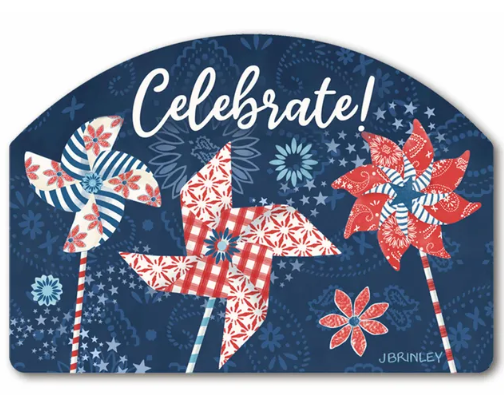 Patriotic Pinwheels Yard DeSign