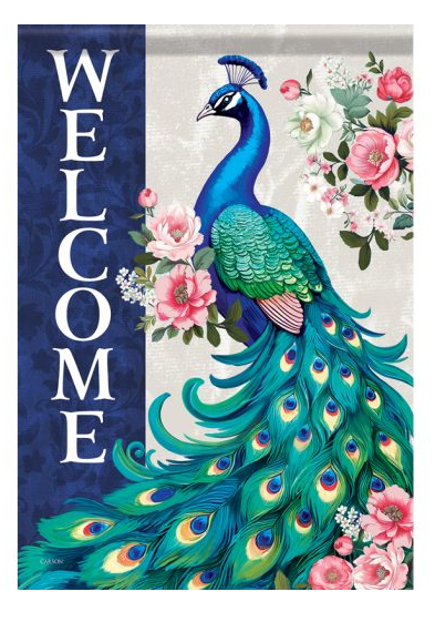 "Peacock Beauty" Dura Soft™ Garden Flag