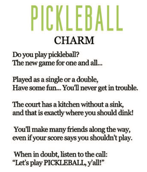 Pickleball Charm
